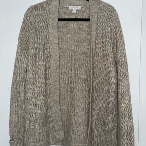 Forever 21 Essentials Cable Knit Sweater, Oatmeal color, size L